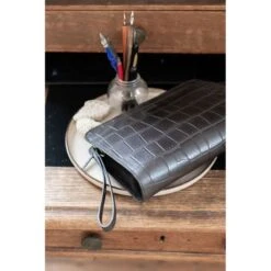 LouLou Essentiels Vintage Croco Silver Crossbody Black -Eastpak Verkoop 03crossbodyxs004s 001 8720143393310 loulou essentiels 5