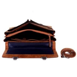 DSTRCT Wall Street A4 Business Aktetas Cognac -Eastpak Verkoop 076220 30 4