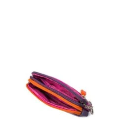 Mywalit Small Leather Double Zip Purse Portemonnee Sangria Multi -Eastpak Verkoop 1265 75 3