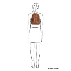 Micmacbags Porto Rugzak Bruin -Eastpak Verkoop 18067 006 bruin mmb 2d 0003m