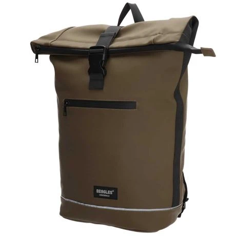 Beagles Originals Rolltop Rugtas Waterproof 15.6" Olijf Groen 2 Beagles Originals Rolltop Rugtas Waterproof 15.6" Olijf Groen - Afbeelding 2