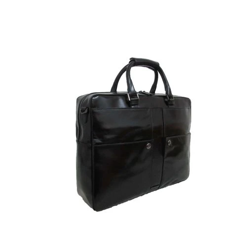 Claudio Ferrici Pelle Vecchia Workbag 15" Black 1 Claudio Ferrici Pelle Vecchia Workbag 15" Black
