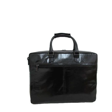 Claudio Ferrici Pelle Vecchia Workbag 15" Black 2 Claudio Ferrici Pelle Vecchia Workbag 15" Black - Afbeelding 2