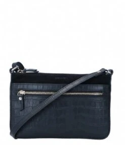 LouLou Essentiels Classy Croc 25 Crossbody Black