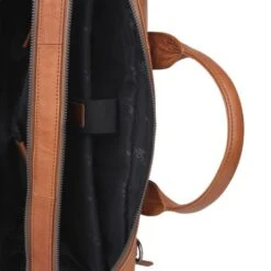 Plevier Flint Laptoptas 2-Vaks 15.6" Cognac -Eastpak Verkoop 351 3 flint laptoptas 156 inch binnenkant