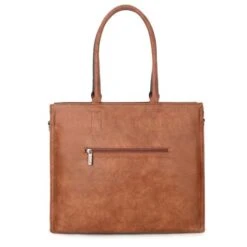 Wimona Fantasia Schoudertas Cognac -Eastpak Verkoop 4080 kleur cognac achterkant