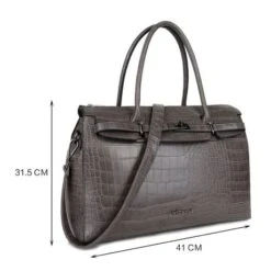 Wimona Sofia Schoudertas Croco Grey -Eastpak Verkoop 5003 kleur grijs met afmeting