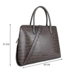 Wimona Luisa Schoudertas Croco Grey -Eastpak Verkoop 5004 kleur grijs met afmeting