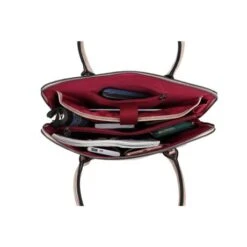 Wimona Luisa Schoudertas Croco Grey -Eastpak Verkoop 5004 kleur licht taupe binnenkant 2