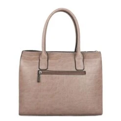 Wimona Liona Handtas Croco Taupe -Eastpak Verkoop 5005 kleur licht taupe achterkant