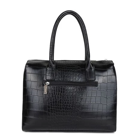 Wimona Liona Handtas Croco Black 4 Wimona Liona Handtas Croco Black - Afbeelding 4