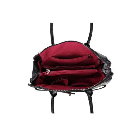 Wimona Liona Handtas Croco Black 5 Wimona Liona Handtas Croco Black - Afbeelding 5