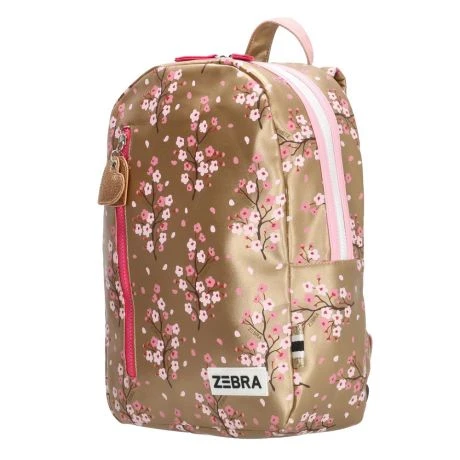 Zebra Kinder Rugzak M Gold Flowers 2 Zebra Kinder Rugzak M Gold Flowers - Afbeelding 2