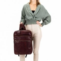 Burkely Antique Avery Backpack Zip 15.6" Brown -Eastpak Verkoop 8005364.56.20 6