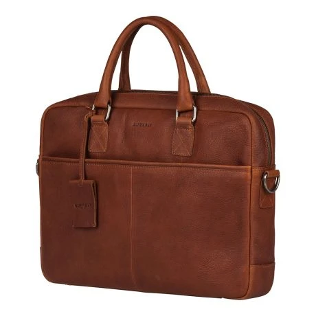 Burkely Antique Avery Laptopbag 15" Cognac 2 Burkely Antique Avery Laptopbag 15" Cognac - Afbeelding 2