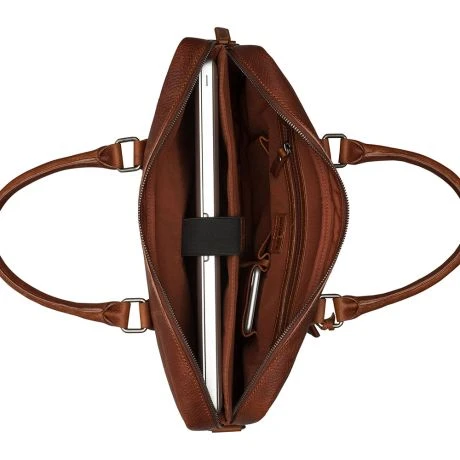 Burkely Antique Avery Laptopbag 15" Cognac 4 Burkely Antique Avery Laptopbag 15" Cognac - Afbeelding 4
