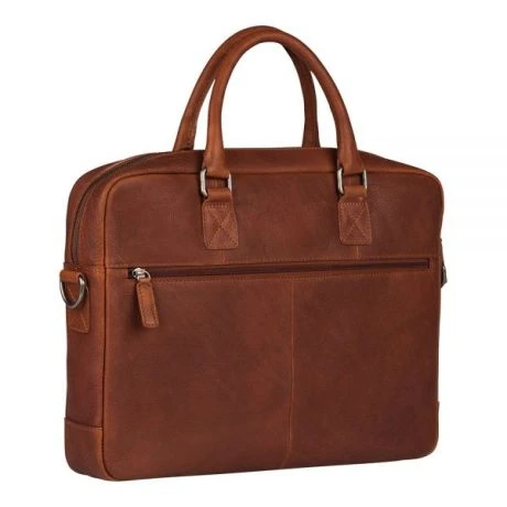 Burkely Antique Avery Laptopbag 15" Cognac 3 Burkely Antique Avery Laptopbag 15" Cognac - Afbeelding 3