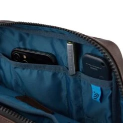 Piquadro Harper IPad Crossbody Bag Black -Eastpak Verkoop ca1816ap n dett4