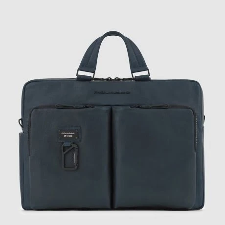 Piquadro Harper Laptop 15"/ IPad 12,9" Briefcase Blue 2 Piquadro Harper Laptop 15"/ IPad 12,9" Briefcase Blue - Afbeelding 2
