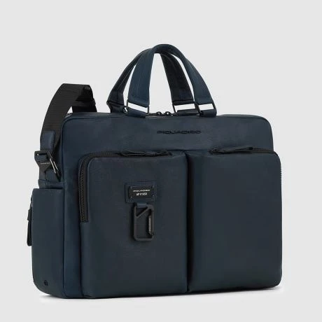 Piquadro Harper Laptop 15"/ IPad 12,9" Briefcase Blue 4 Piquadro Harper Laptop 15"/ IPad 12,9" Briefcase Blue - Afbeelding 4