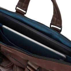 Piquadro Harper Laptop 15"/ IPad 12,9" Briefcase Dark Brown -Eastpak Verkoop ca4027ap cu dett1 1 1