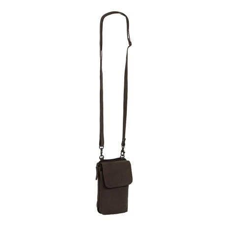 Daniel Ray Fort Collins Crossbody Telefoontasje Dark Brown 1 Daniel Ray Fort Collins Crossbody Telefoontasje Dark Brown
