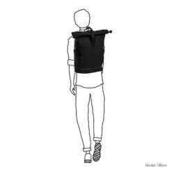 Daniel Ray Highlands Rolltop Rugtas M Waterproof 15" Zwart -Eastpak Verkoop drs25.1086.00 black 3