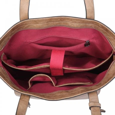 Wimona Evelina Schoudertas Taupe 4 Wimona Evelina Schoudertas Taupe - Afbeelding 4