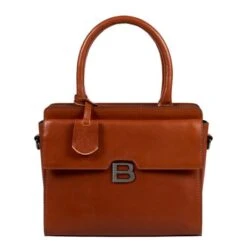 Burkely Modest Meghan Handbag Satchel Cognac