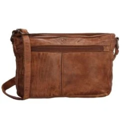 Hide & Stitches Paint Rock Schoudertas 20411 Cognac