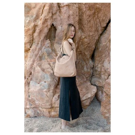 Biba Boston Hobo Shoulder Bag Khaki 1 Biba Boston Hobo Shoulder Bag Khaki