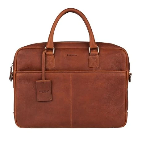 Burkely Antique Avery Laptopbag 15" Cognac 1 Burkely Antique Avery Laptopbag 15" Cognac