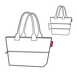 Reisenthel Shopper E1 Twist Silver -Eastpak Verkoop image 2 1 13