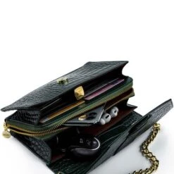 MOSZ Krisbag Telefoontasje Croco Dark Green -Eastpak Verkoop krisbag croco dark green binnenkant