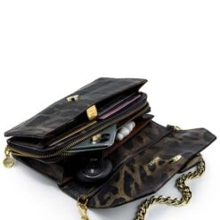 MOSZ Krisbag Telefoontasje Plain Leopard Gold -Eastpak Verkoop krisbag plain leopard binnenkant