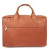 Plevier Lloyd Enkelvaks Laptoptas 17.3 Inch Cognac
