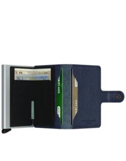 Secrid Mini Wallet Portemonnee Veg Navy / Silver -Eastpak Verkoop miniwallet vegetable tanned navy silver 2