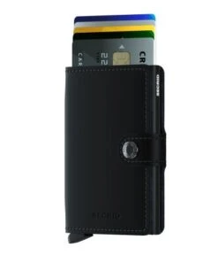Secrid Mini Wallet Portemonnee Matte Black -Eastpak Verkoop mm black 1 front cards