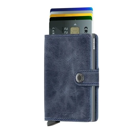 Secrid Mini Wallet Portemonnee Vintage Blue 2 Secrid Mini Wallet Portemonnee Vintage Blue - Afbeelding 2