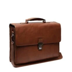 Chesterfield Soft Class Oxford Laptoptas 15,6" Cognac