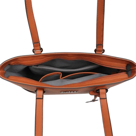 Pulcher New York Schoudertas 14" Cognac 6 Pulcher New York Schoudertas 14" Cognac - Afbeelding 6
