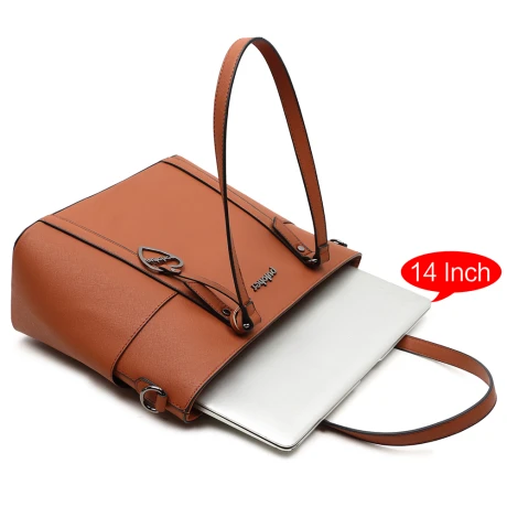 Pulcher New York Schoudertas 14" Cognac 5 Pulcher New York Schoudertas 14" Cognac - Afbeelding 5
