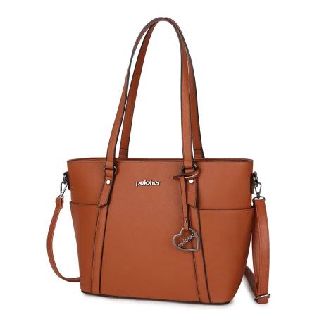 Pulcher New York Schoudertas 14" Cognac 2 Pulcher New York Schoudertas 14" Cognac - Afbeelding 2