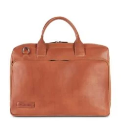 Plevier Petronas Laptoptas 15.6 Inch Cognac