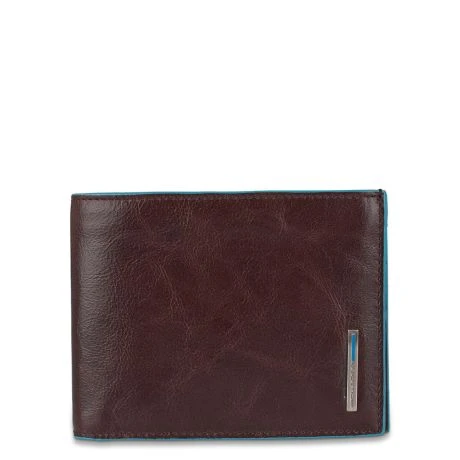 Piquadro Blue Square Men's Wallet With Flip Up With ID/Coin Pocket Mahogany 2 Piquadro Blue Square Men's Wallet With Flip Up With ID/Coin Pocket Mahogany - Afbeelding 2