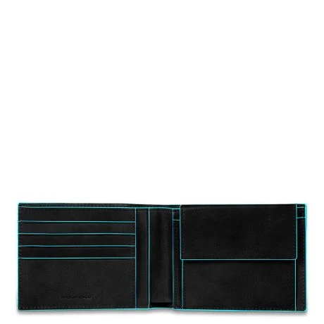Piquadro Blue Square Men's Wallet With Coin Pocket Night Blue 1 Piquadro Blue Square Men's Wallet With Coin Pocket Night Blue