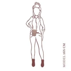 MOSZ Telefoontasje Suède Snake Cognac Brushed Silver -Eastpak Verkoop saffiano pink light 3