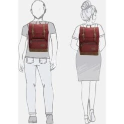 Enrico Benetti Santiago Rugtas L 17" Bordeaux Rood -Eastpak Verkoop santiago 17 4