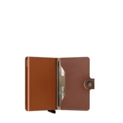 Secrid Mini Wallet Portemonnee Saffiano Caramel -Eastpak Verkoop secrid miniwallet saffiano caramel semi open