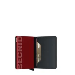 Secrid Slim Wallet Portemonnee Matte Black / Red -Eastpak Verkoop secrid s matte black red semi open